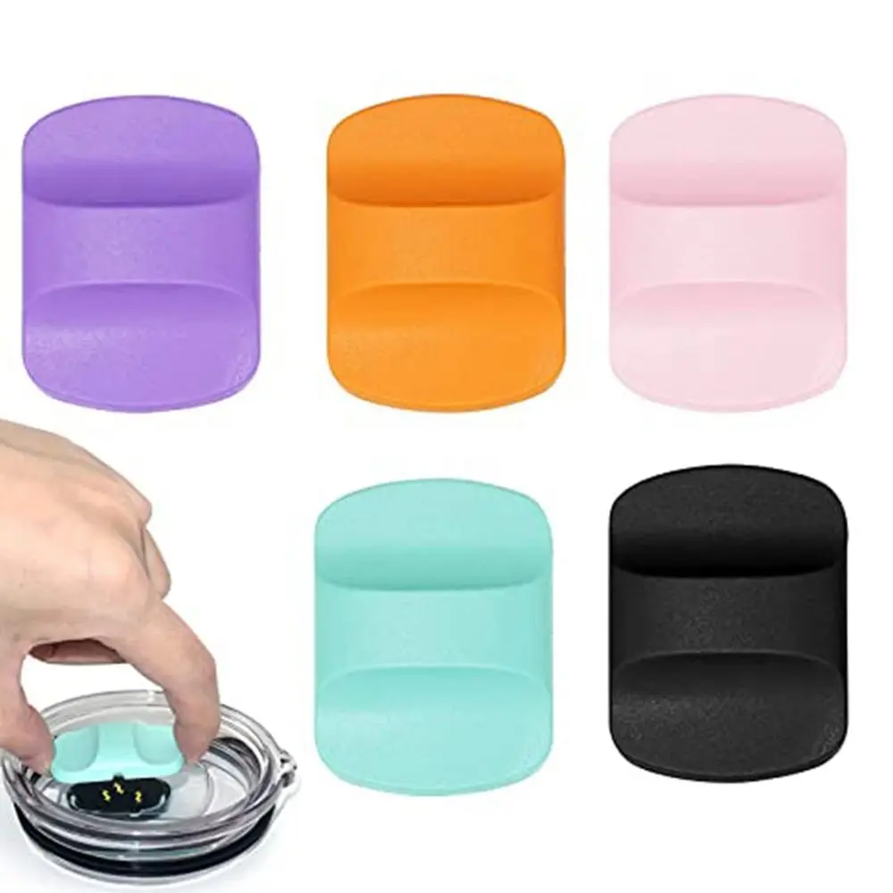 

4Pcs Colorful ABS Spillsproof Themos Tumber For 20OZ 30OZ Mug Magnet Cover Magnetic Slider Water Cup Lids