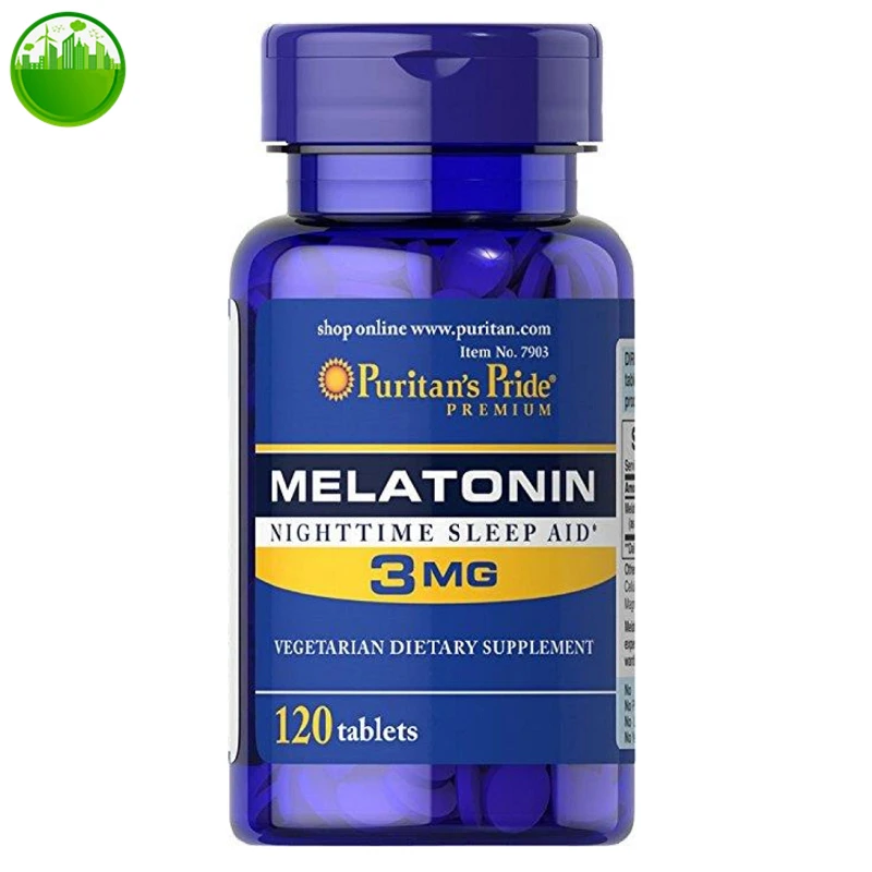 

US Puritan's Pride Premium Melatonin Nighttime Sleep Aid 3 Mg 120 Tablets,Melatonin Tablets,sleep Tablets,pineal Gland Tablets