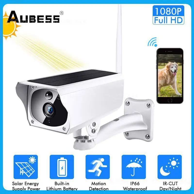 

IP-камера наружная беспроводная, 1080P, с солнечной батареей/USB/аккумулятором