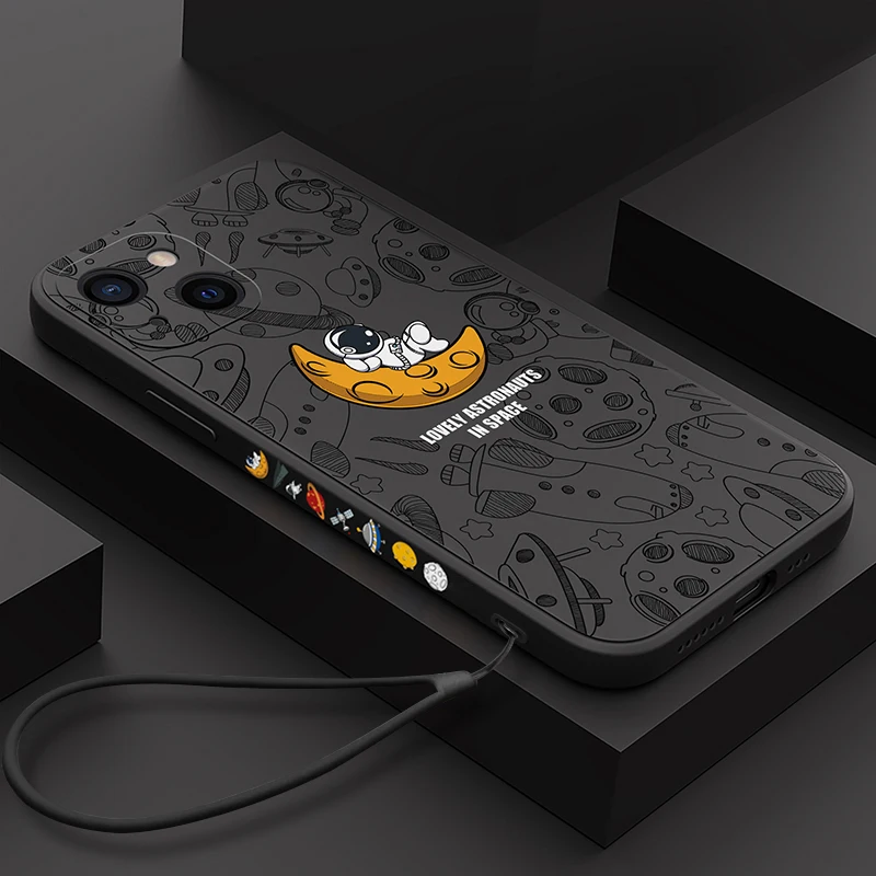 

Astronaut Hand Lanyard Phone Case for IPhone 13 12 11 Pro