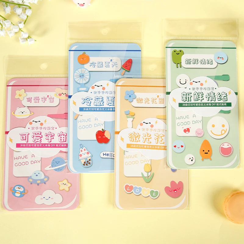 

8packs/LOT soft cold room series ins creative decoration DIY paper stickers