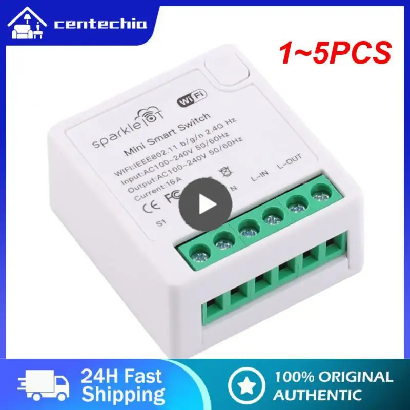

1~5PCS Zigbee WIFI Mini Smart Switch 16A 2 Way Control Breaker Via Alexa Alice Home Tuya Smart Life Cozylife