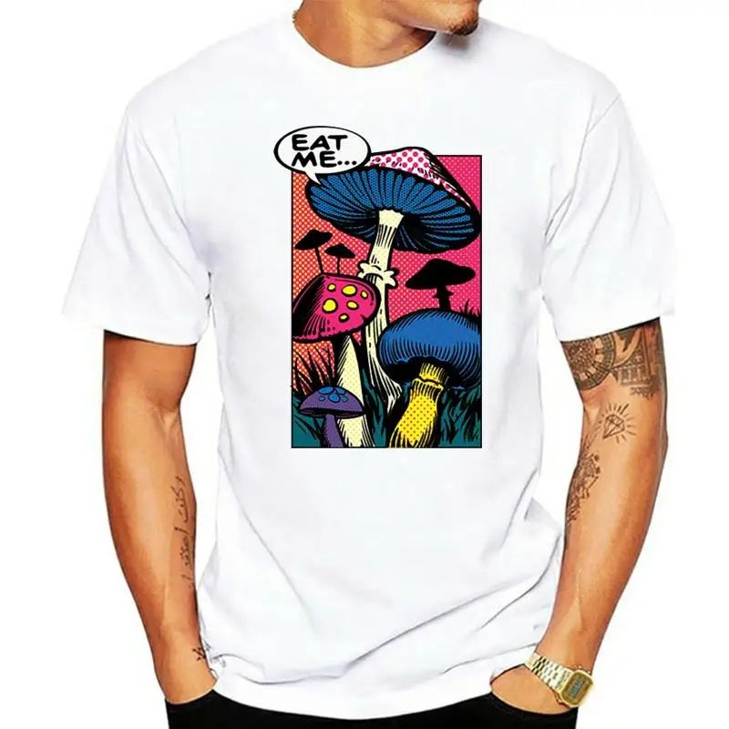 Eat Me Womens T-Shirt Shroom Mushroom Fungi Psychedelic Hallucinations Shirt(2)