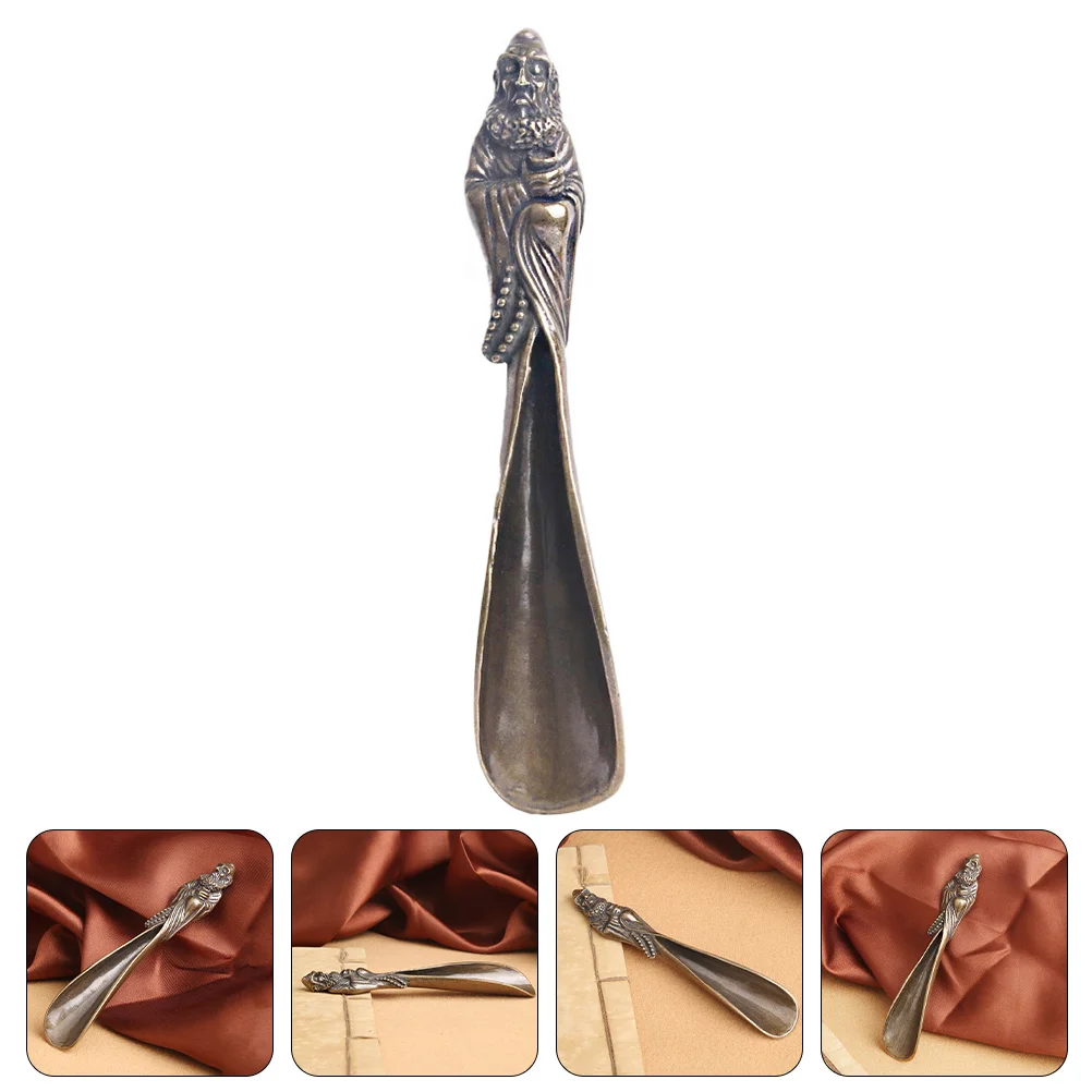 

Milk Tea-leaf Scoop Caviar Brass Classical Teaspoon Matcha Multipurpose Pure