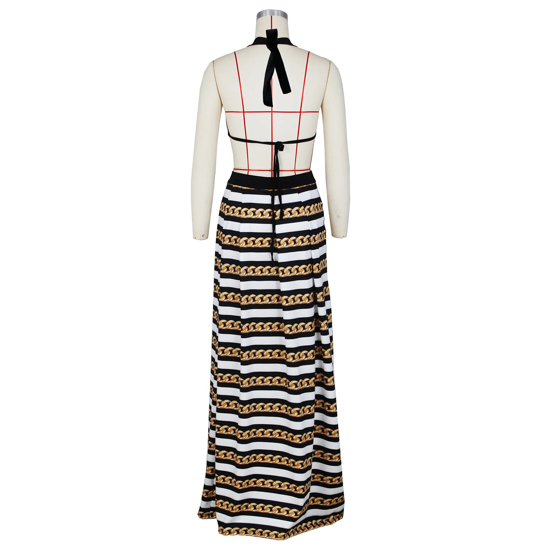 Купальник бикини с принтом золотистой цепочки шарф и накидка комплект из 3