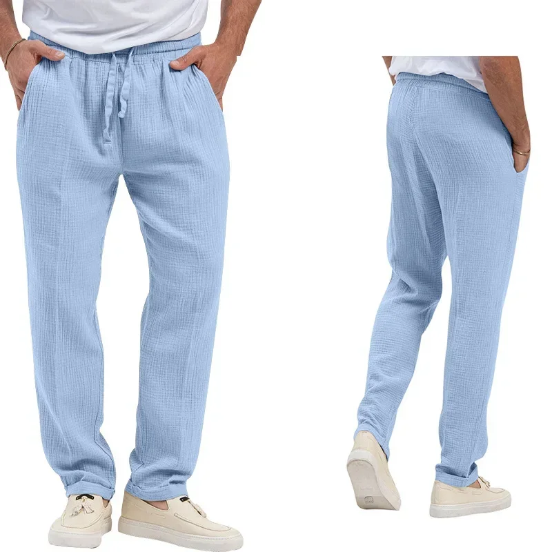 Мужские прямые джинсы в британском стиле повседневные вязаные пуловеры брюки