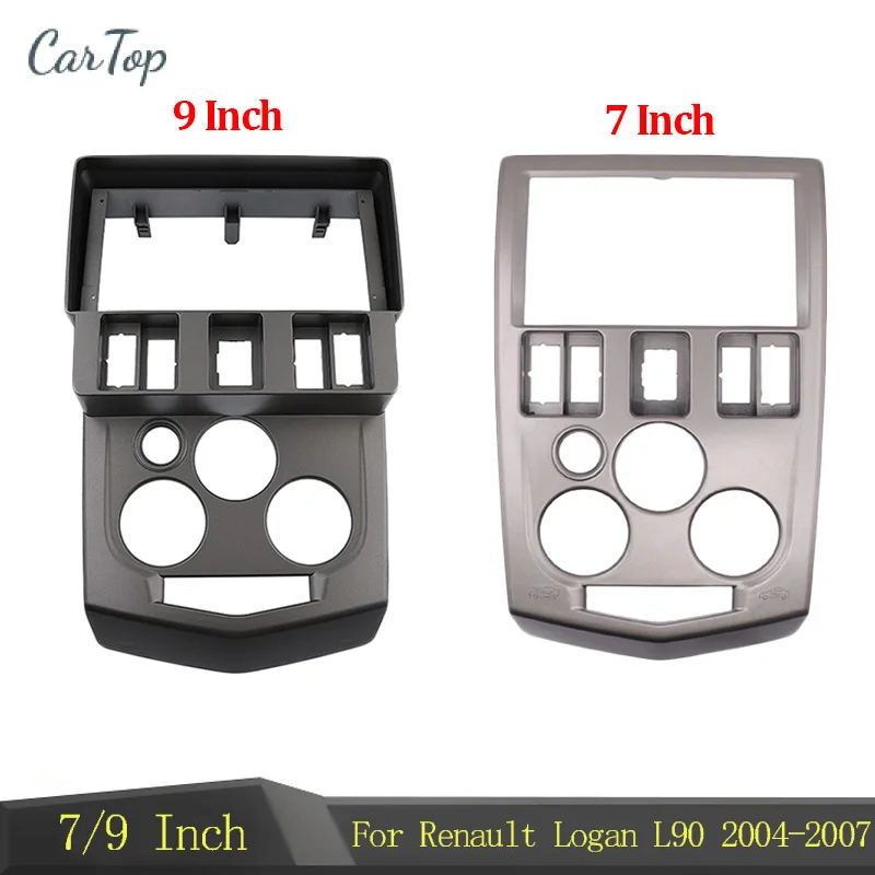 

2 Din Car DVD Frame For Renault Logan L90 Dacia 2004-2007 Auto Radio Panel Mount Kit Trim Fascia Dash Face Bezel