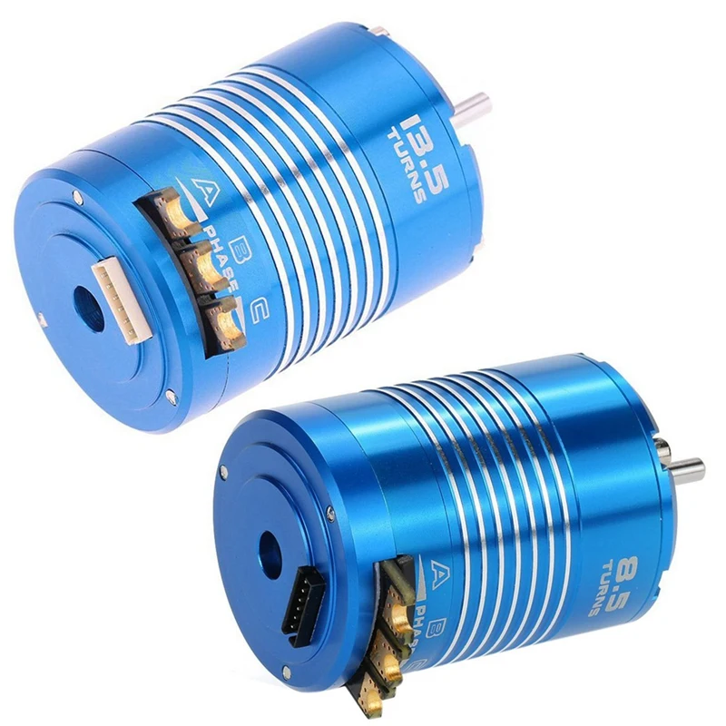 

2PCS High Efficiency 540 Sensored Brushless Motor For 1/10 RC Car Blue, 8.5T & 13.5T