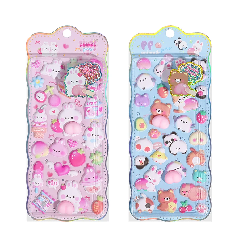 

3D наклейки кролики для скрапбукинга