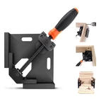 Угловой зажим, 90 градусов, одна ручка, угловой зажим из алюминиевого сплава, деревообрабатывающая рама, прямоугольный зажим для папки, 12 шт.