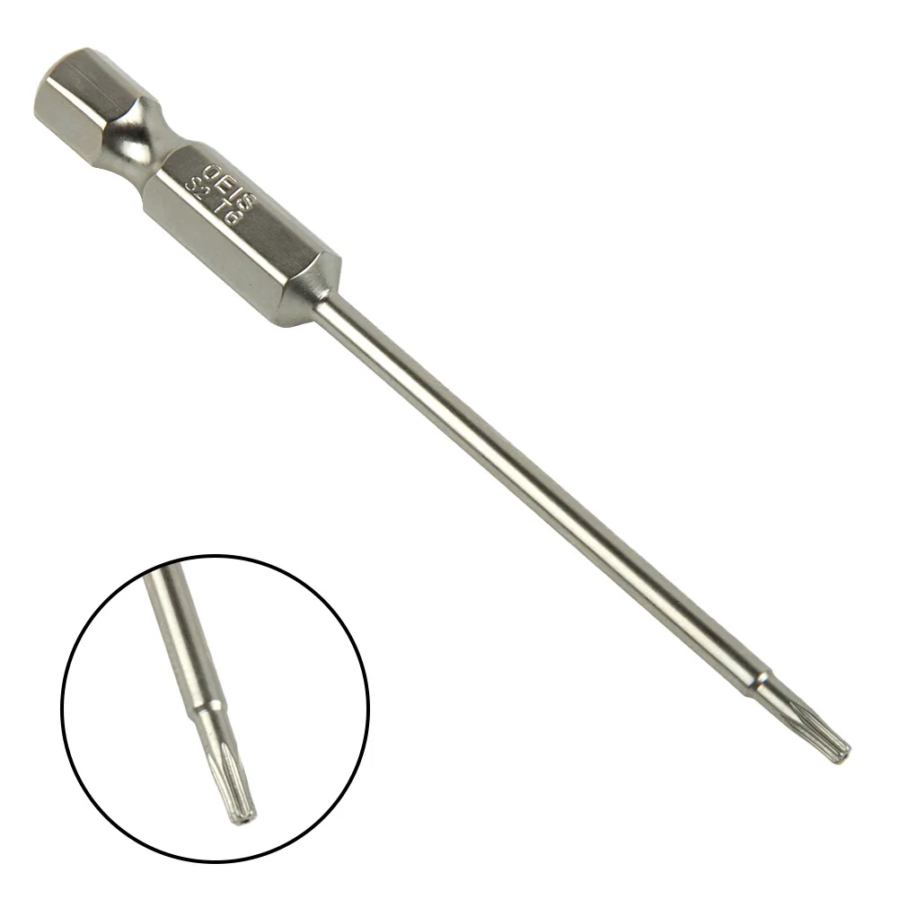 

New 75mm Hollow Torx Screwdriver Bit 1/4 Inch Hex Shank Magnetic Head Screw Driver Bit Torx T7 T8 T9 T10 T15 T20 T25