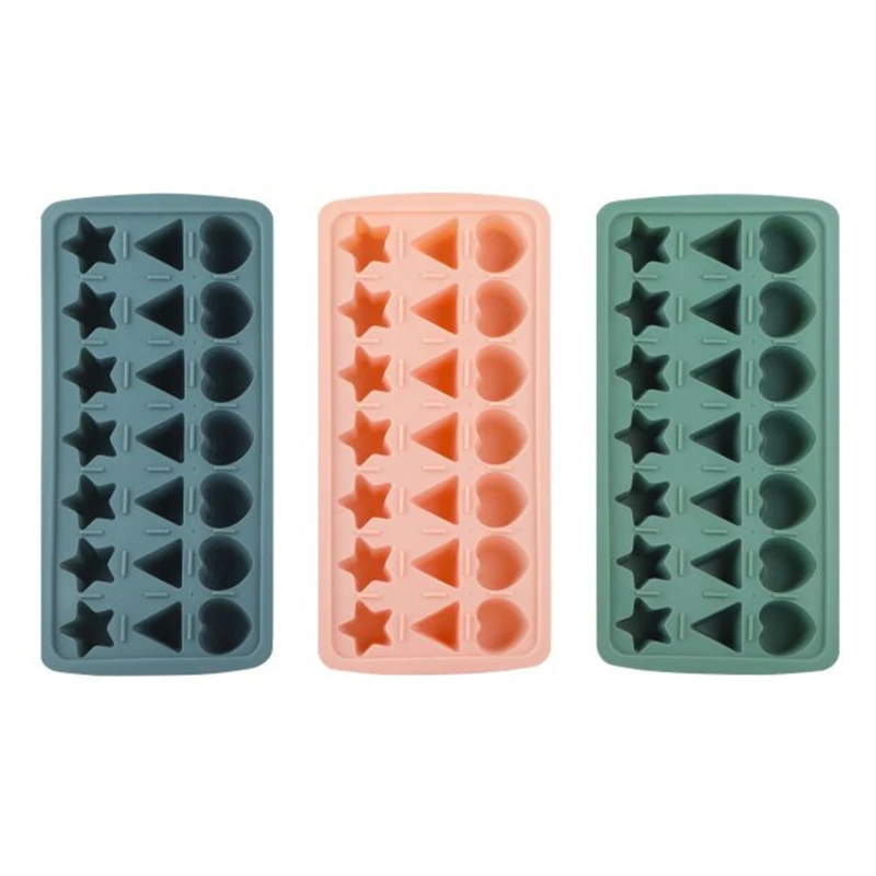 

Silicone Ice Cube Molds Easy-Release Trays for Whiskey Cocktail Ice Cube Molds