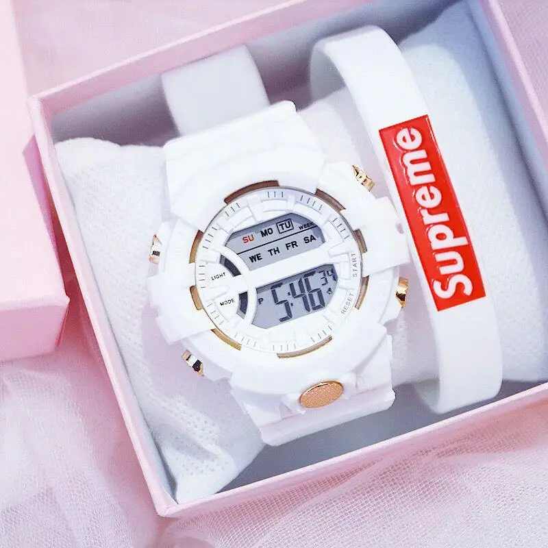 Модные детские электронные часы модные спортивные многофункциональные для