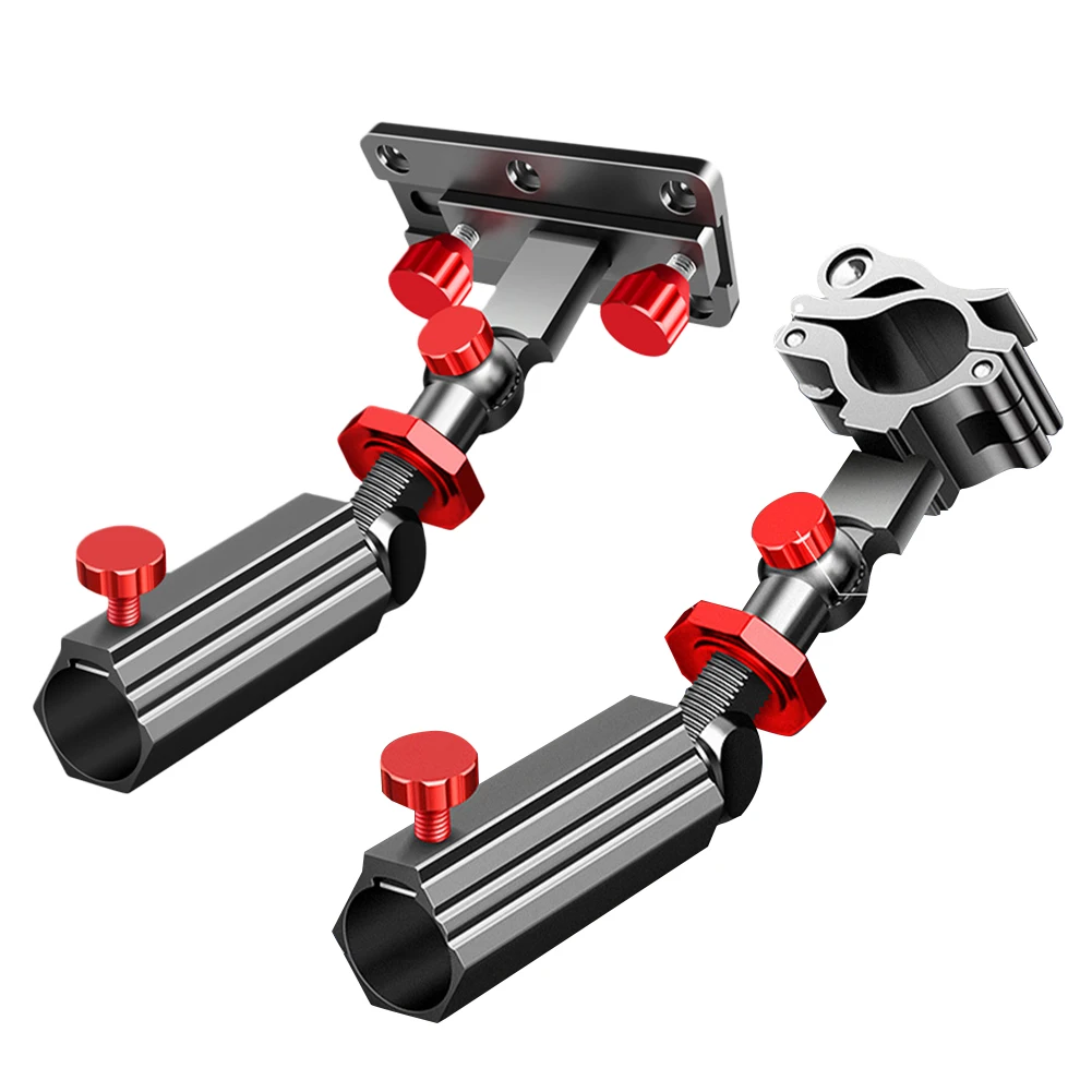 

Universal Fishing Rod Holder Aluminum Magnesium Alloy 360 Adjustable Snap Fixed Rod Holder Fish Chair Fishing Accessories