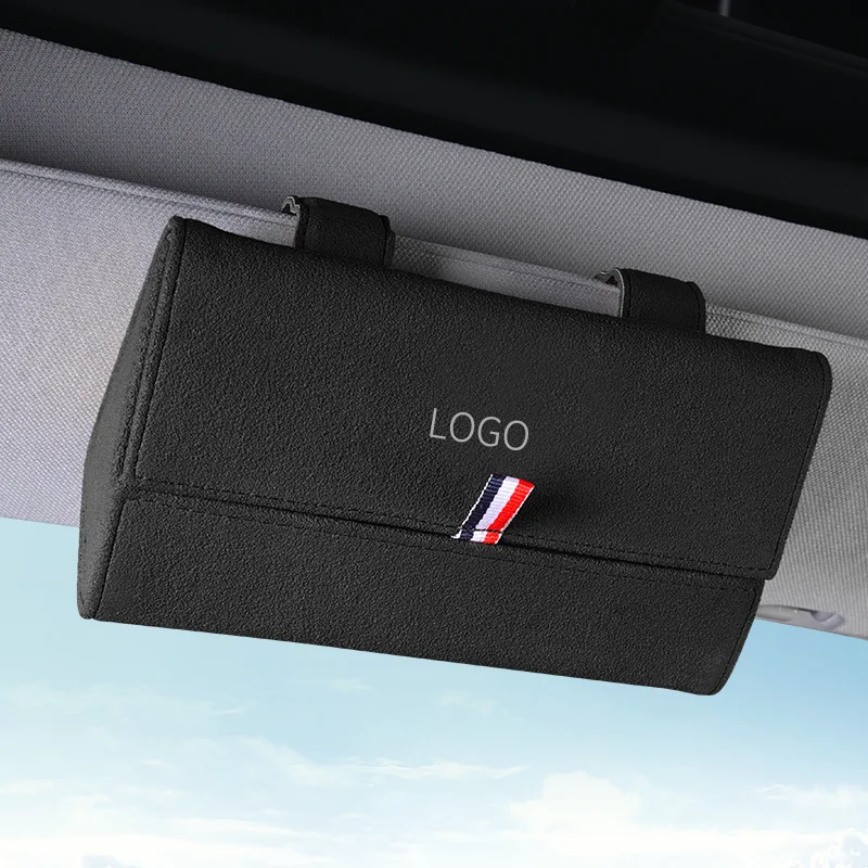 

Glasses Case Magnetic Car Sun Visor Sunglasses Organizer for Tesla Model 3 S X Y Decoration Holder Auto Interior Women Men