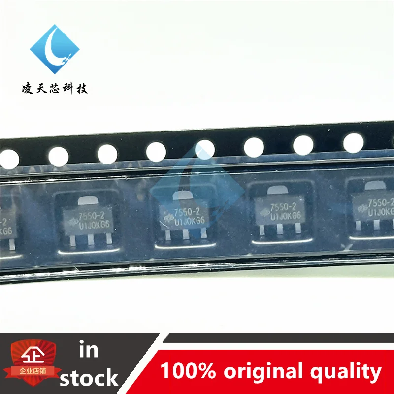 

10PCS HT7550-2 7550-2 SMD SOT-89 Low dropout Voltage Regulator IC