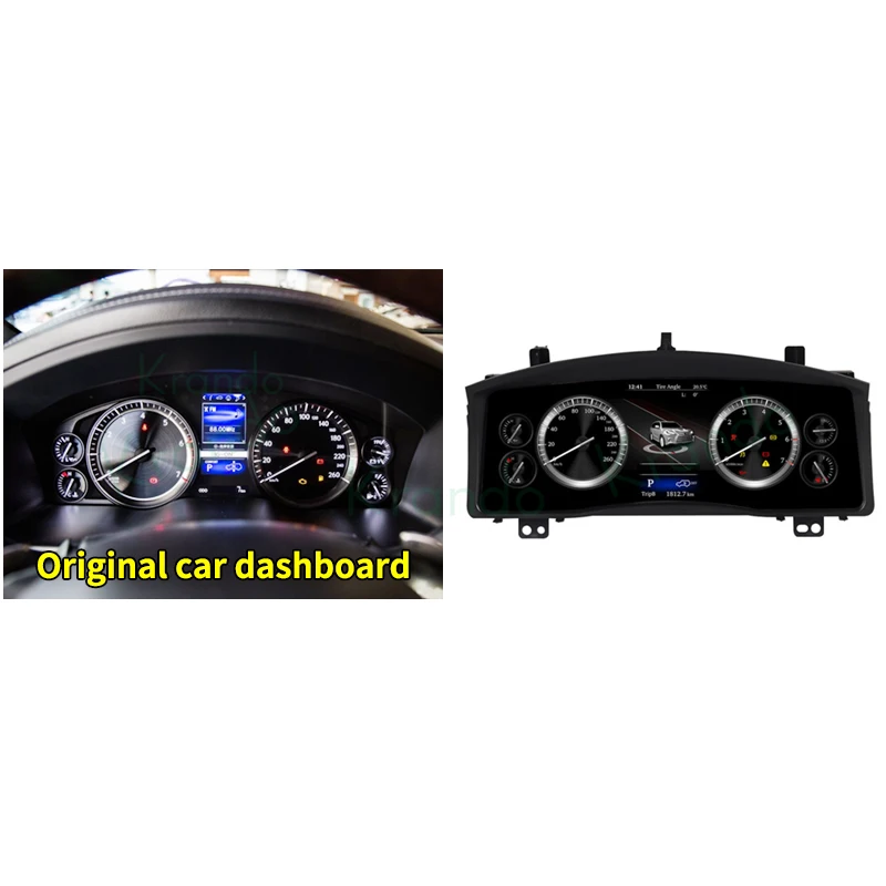 Krando Linux автомобильный цифровой приборный кластер для Lexus LX570 2010-2017 ЖК-дисплей