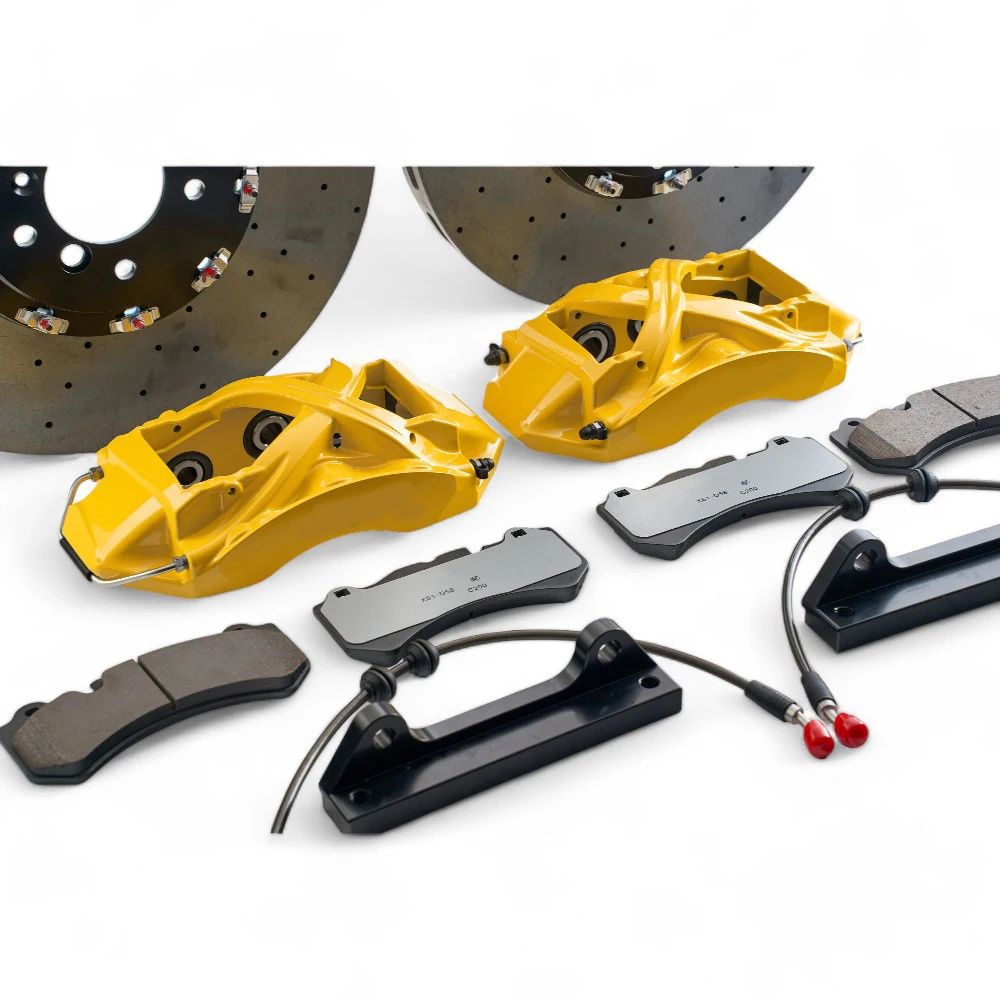 Углеродно-керамические диски X61 Серебристый суппорт с заднем колесом тормозного