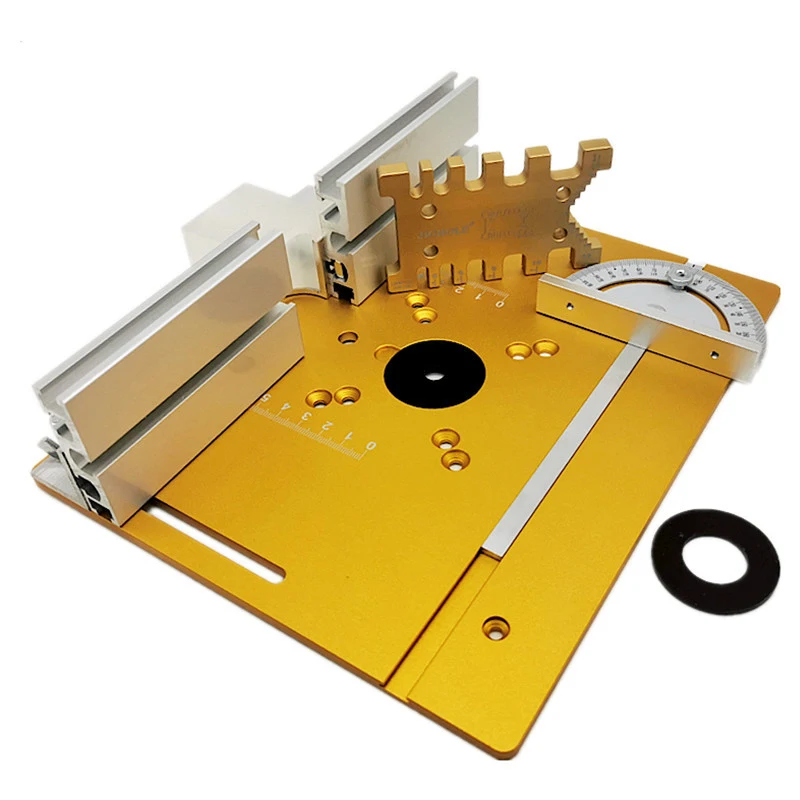 Aluminum Router Table Insert Plate Multifunctional Trimmer Engraving Machine Electric Wood Milling Flip Board Table Saw Panel