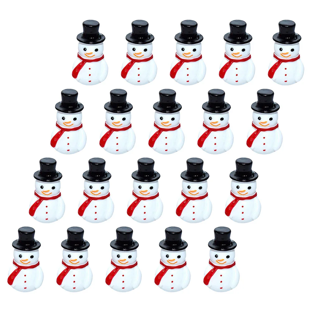 

Snowman Figurine Mini Resin Christmas Statue Landscape Party Miniature Miniatures Supplies Decoration Diy Dollhouse Micro Fairy