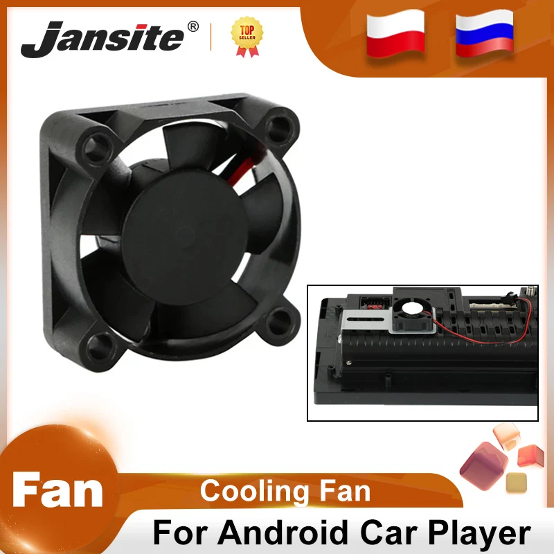 

Jansite Car Radio Univerdal Cooling Fan for Android Radio player Radiator Quick Cooling and Stable Operation