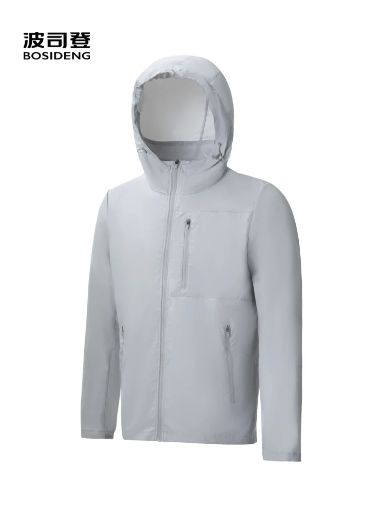 

BOSIDENG Summer Jacket for men Sunproof hooded jacket thin light coat high quality free shipping B00521137