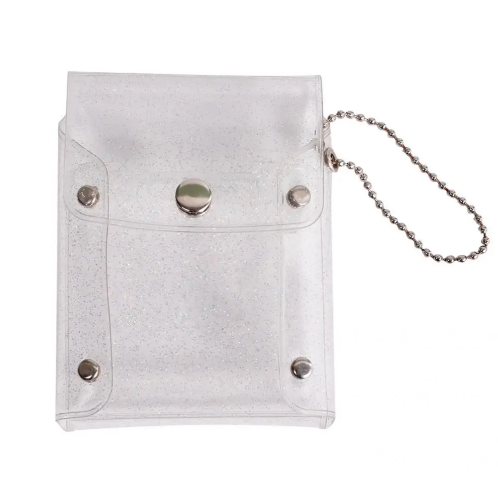 

Practical Wallets Snap-fastener Design Glitter Women Purse Folding Short Wallet