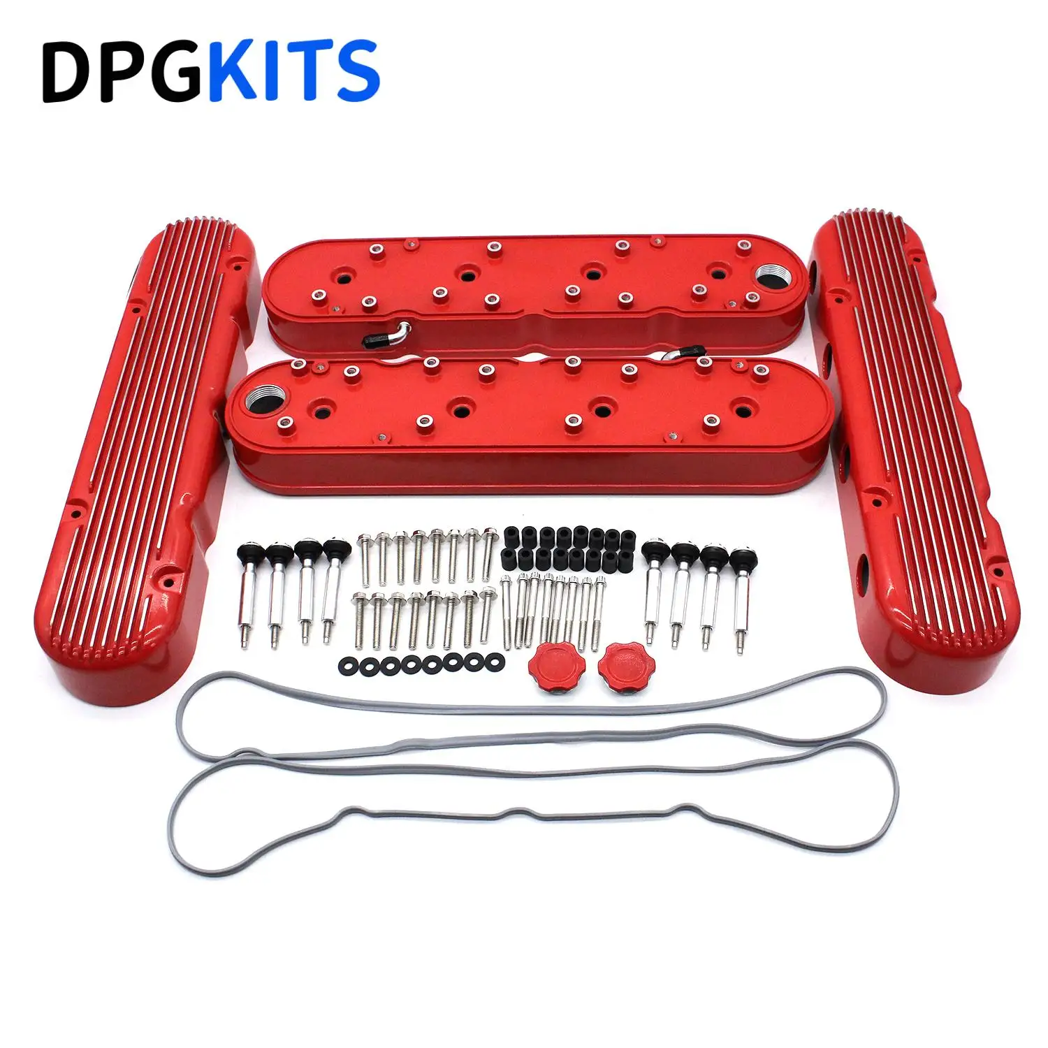 

12558948 410004 140043 D510C 2 шт. глянцевые красные крышки клапанов для LS Chevy LS1 LS2 LS3 LSX 241-184