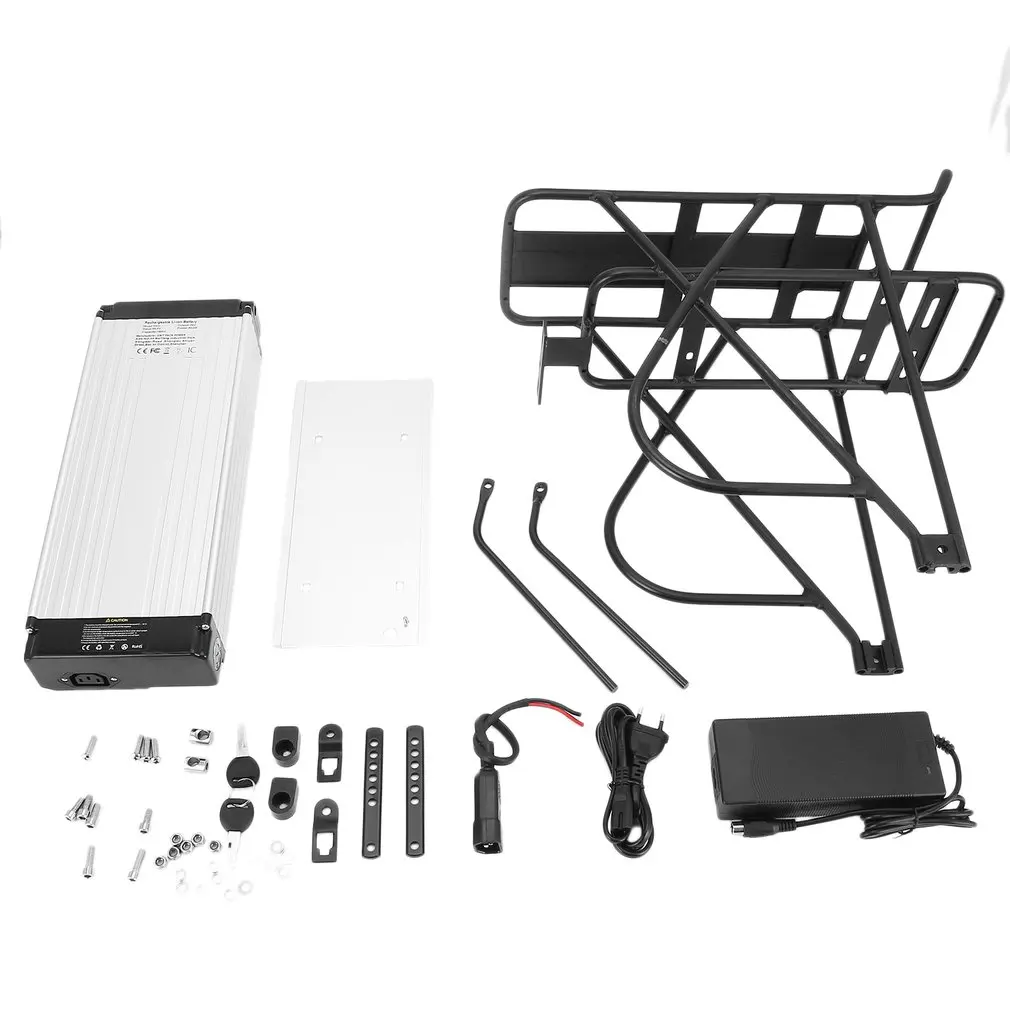 

V Brake 48V 18AH 1KW E-Bike Bicycles Mountain Bikes Rear Rack Replacement Battery Li-Ion Battery Conversion Kit EU Plug
