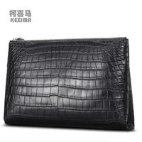 kexima cestbeau nile crocodile belly makes envelope bags for men crocodile leather hand bags men clutch bag