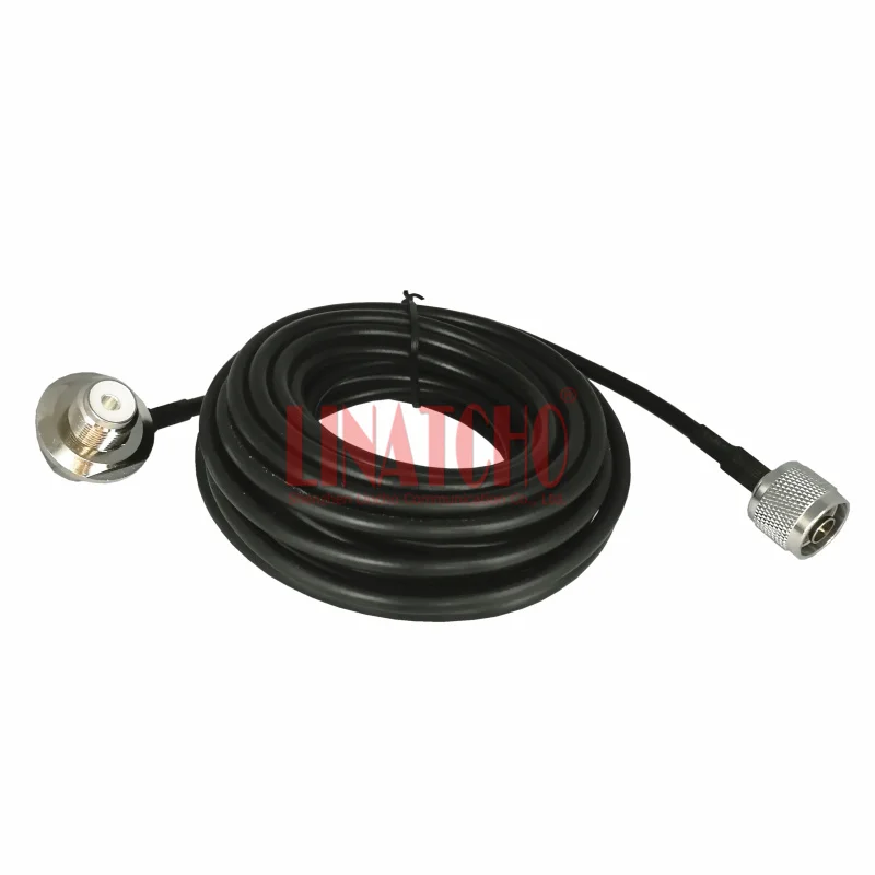 5 meters RG58U N Male and SO239 connector Coaxial Cable for FT-7800 FT-7900 Mobile Radio antenna