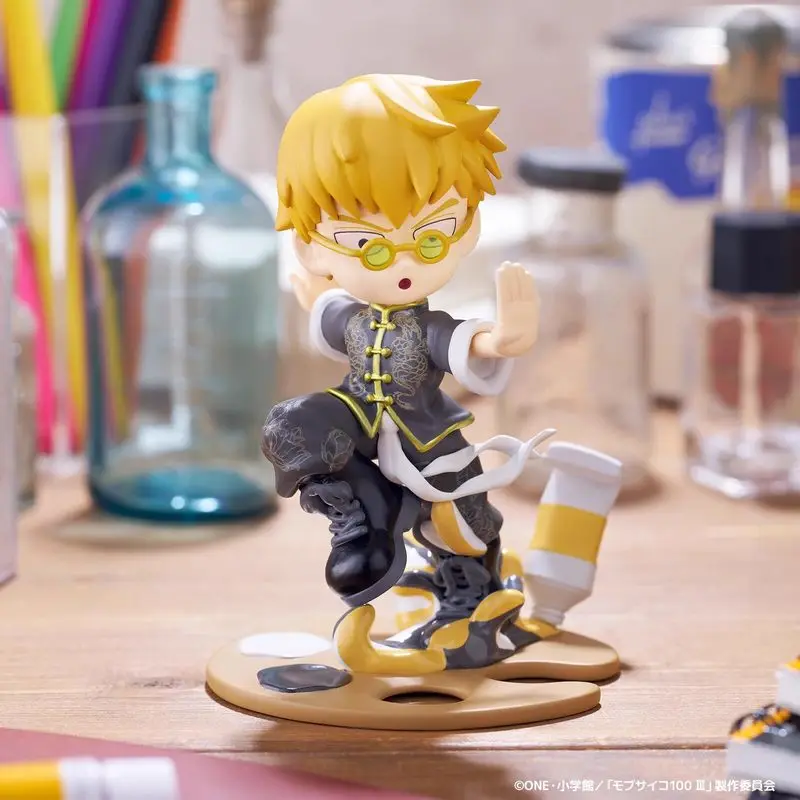 Фото Коллекционная фигурка Bushiroad Creative Anime Figure Mob Psycho 100 в китайском стиле: Шигэо Кагэяма, Аратака Рейген, ПВХ, для декора рабочего стола №3