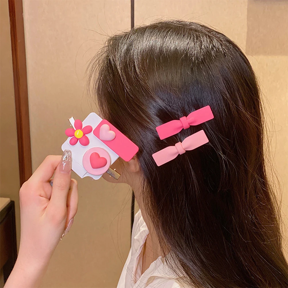 

Simple Bb Clip Bangs Headwear Cute Girl Ladies Hairgrip Metal Hair Claws Hairpin Korean Hair Accessories Headdress