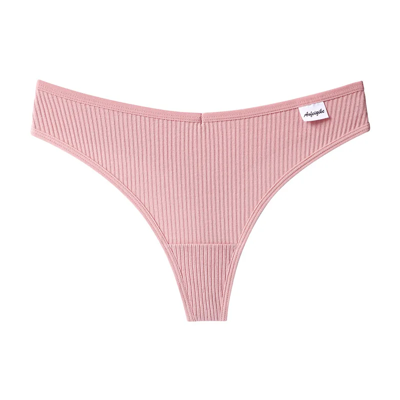 

3PCS/Set G-string Panties Cotton Women's Underwear Sexy Panties Female Underpants Thong Solid Color Pantys Lingerie M-XL