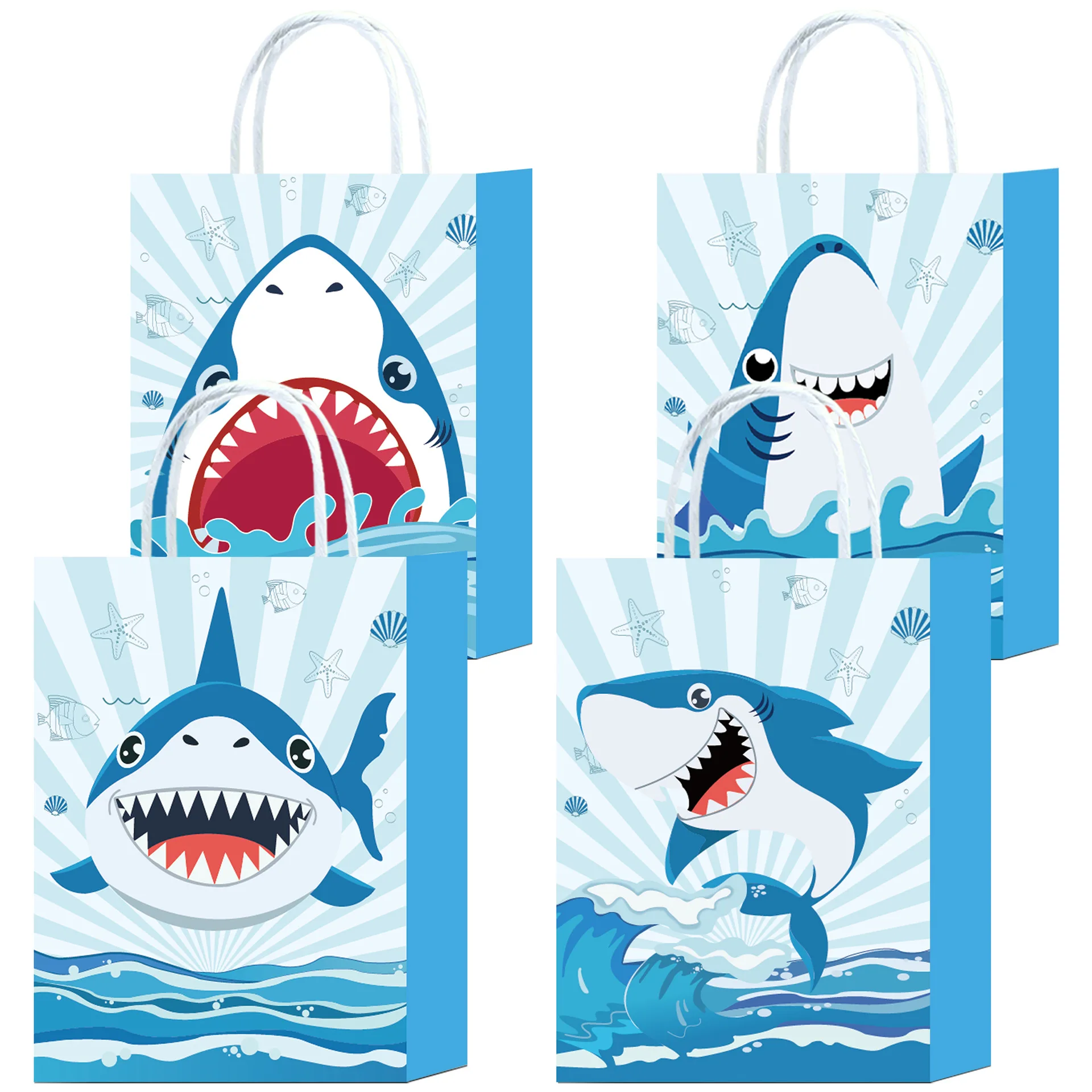 

Подарочные пакеты с акулами 8/12/24 шт