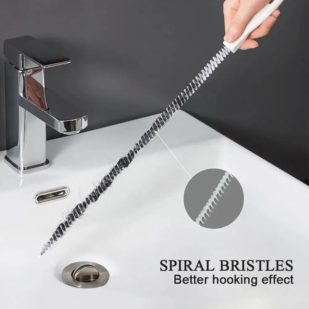 

Drain Unblocker Flexible Cleaner Hair Clog Sink Pipe Sewer Water Dredge Brush Pool Dredge Hair Tool Cleaning Pipe Face Clea F4J8