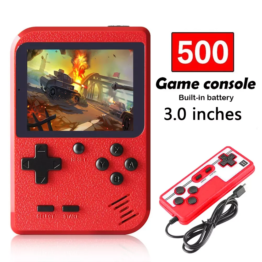 

400 in 1 Handheld Games Console 8 Bit Retro Video Game Player 3.0 Inch Mini Pocket Gamepad Support Two Players for Kids Gift