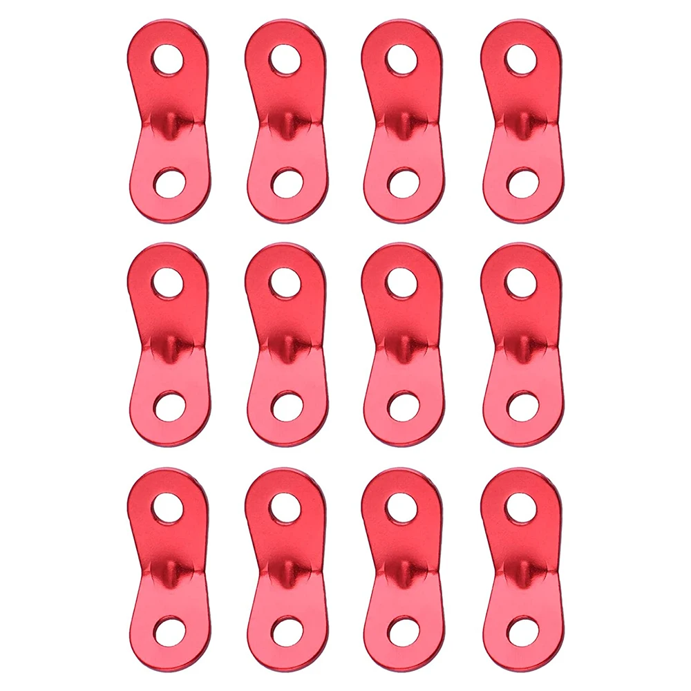 

12 Pcs/Lot Guyline Cord Adjuster Rope Tensioner Tent Guy Line Paracord Tightener Loop Aluminum Alloy for Camping Hiking