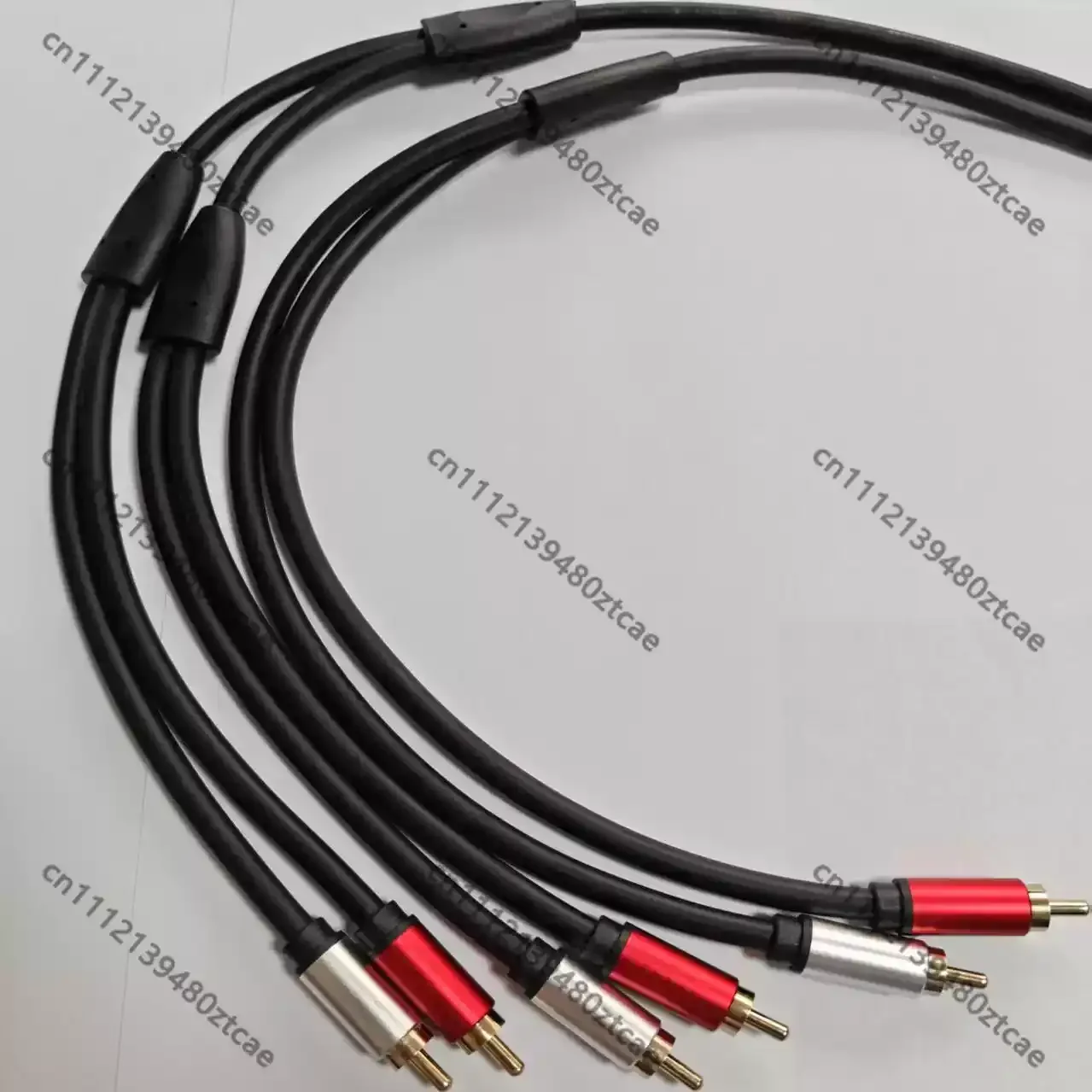 Фото Аудиокабель L-021 на заказ, 2RCA на 4RCA, с разъемами RCA, общая длина 1,5 метра №2