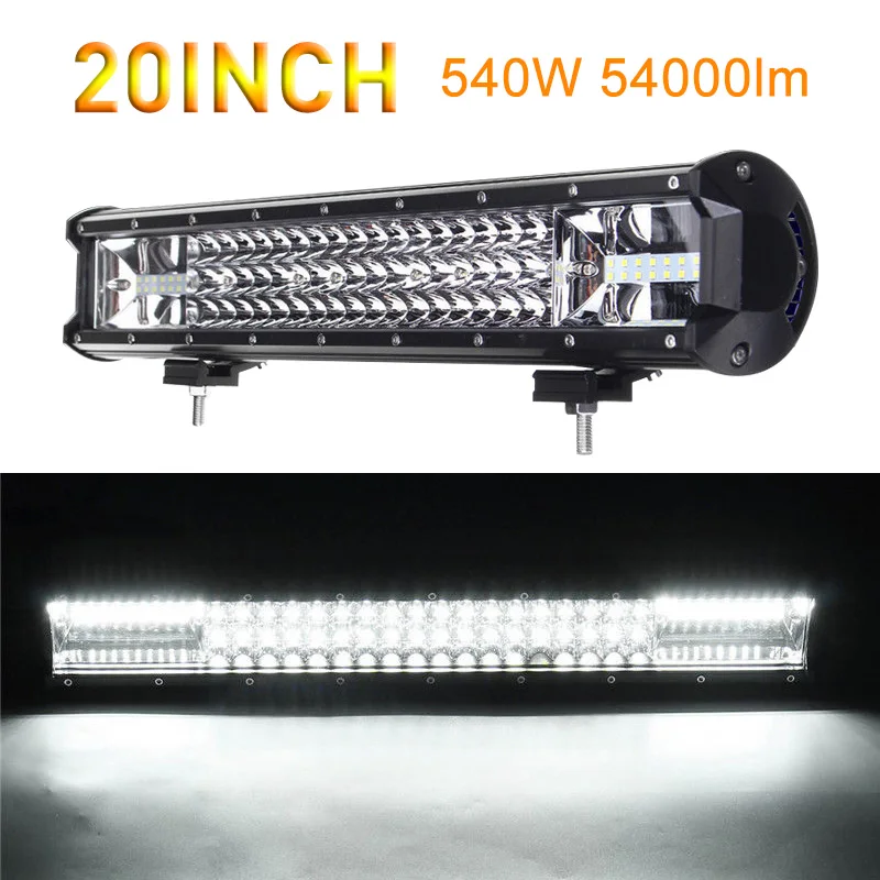 540 Вт, 6000K, автомобильные задние фонари, фотолампа 90, фотолампа, телефон с водонепроницаемостью IP68, внедорожник, автомобильная противотуманная лампа, Рабочая панель для автомобильных фар