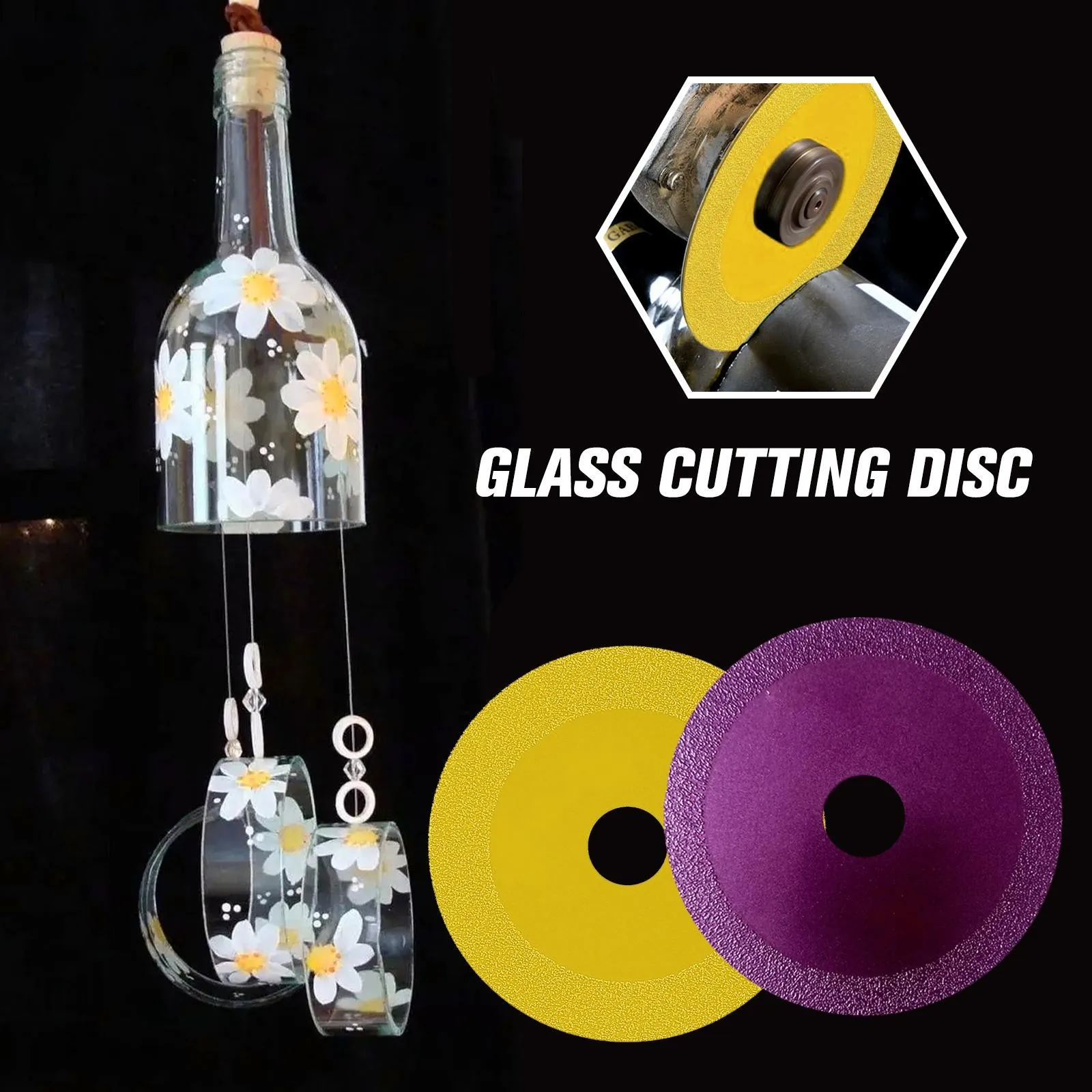 Диск для резки стекла 100 мм ультратонкий пильный диск Нефритовый Хрустальный