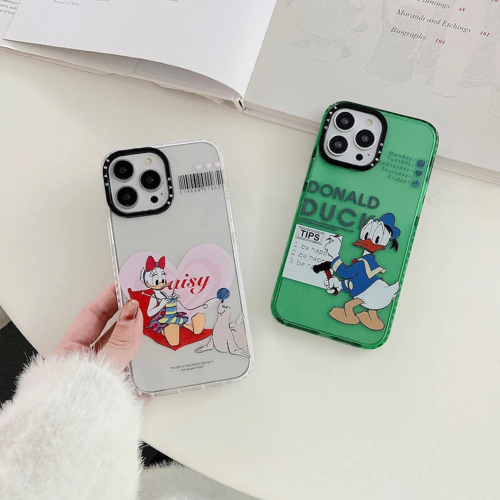 

Disney Donald Duck and Daisy Duck Phone Cases For iPhone 14 13 12 11 Pro Max XR XS MAX 8 X 7 SE 2020 14PRO Back Cover