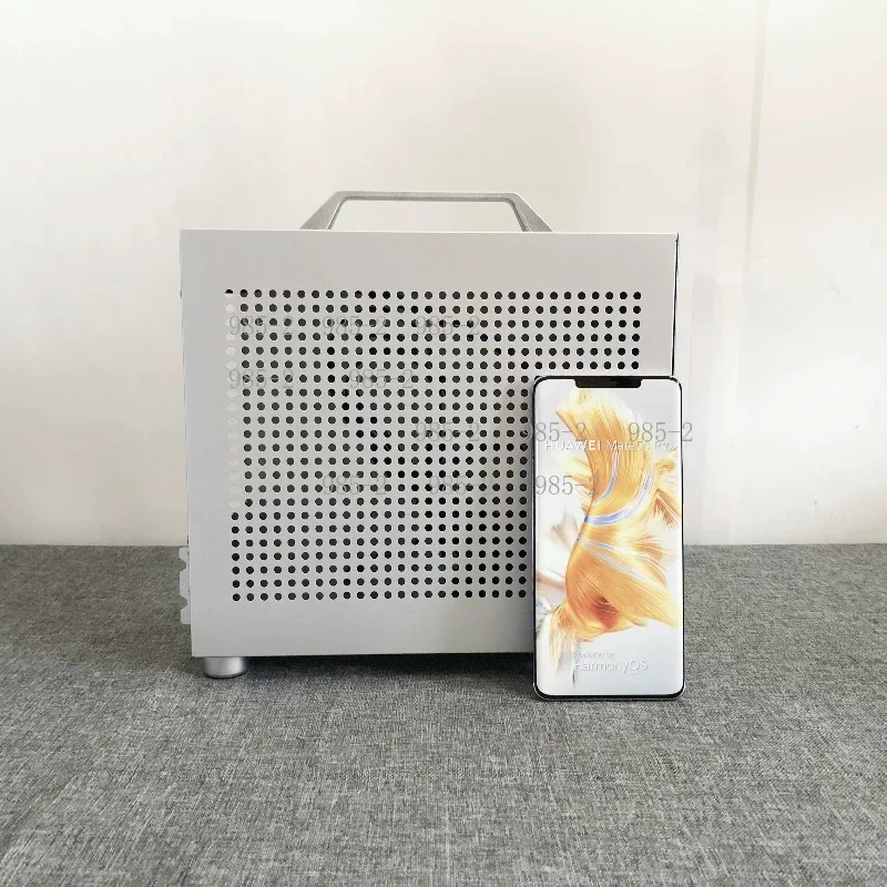 Фото Корпус Mini ITX Tower с ручкой для переноски, поддержкой дискретной видеокарты, блоком питания SFX, компактный корпус для игрового ПК №3