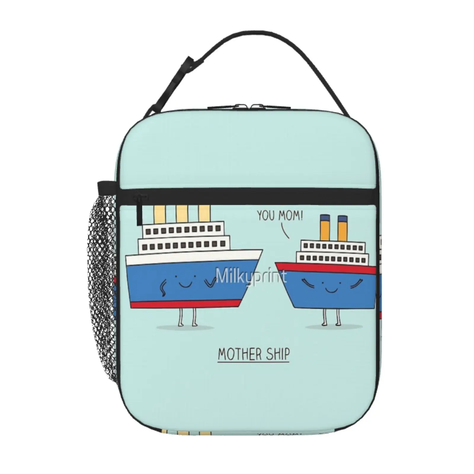 

Mother Ship Kawaii Bag Lunch Box Children Lunch Bags Anime Lunch Bag