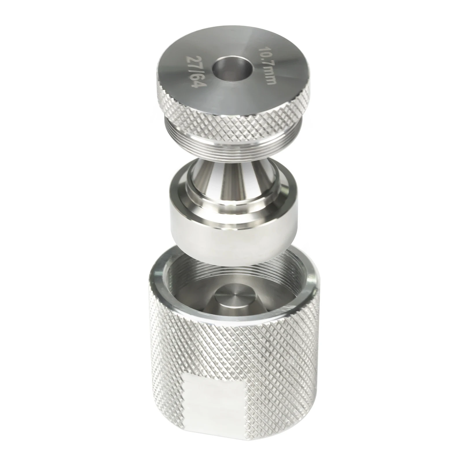 

7.8''L 1.5"OD 17-4 Stainless Steel 1/2x28+5/8x24 Cleaning Tube 1.375x24 cleaning Built in Spacer + Skirted Cups Drilling Jig