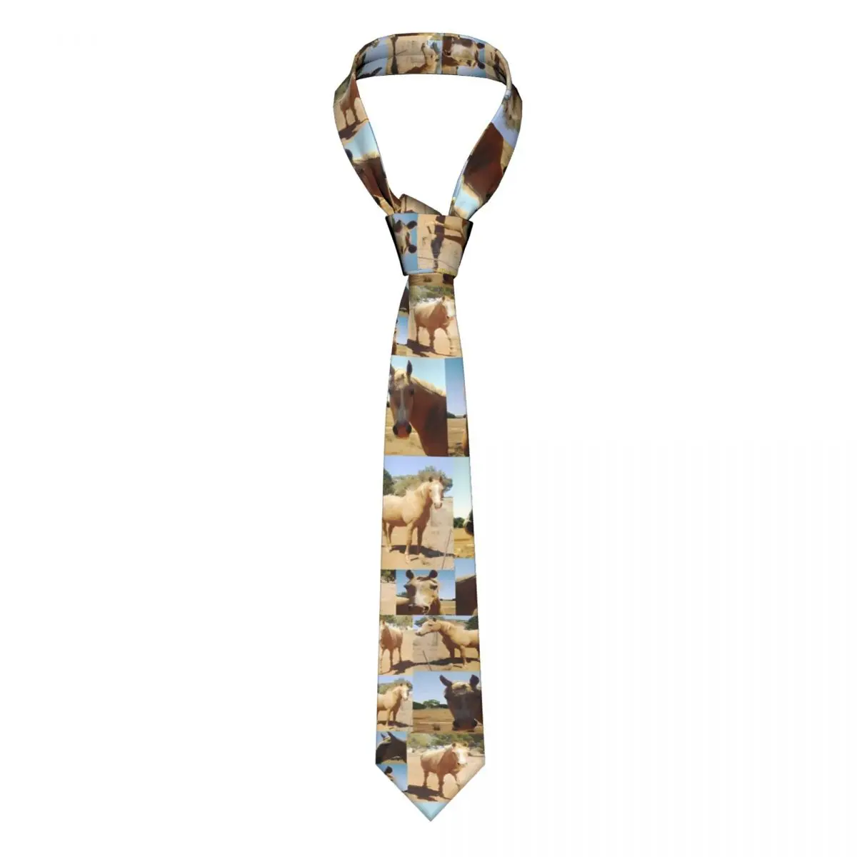 

Галстук Palomino с рисунком лошадей и животных для мужчин, модные галстуки для шеи, аксессуары для рубашки, галстук диаметром 8 см