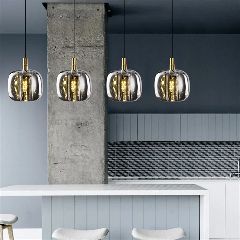 Подвесной светильник Hongcui янтарный