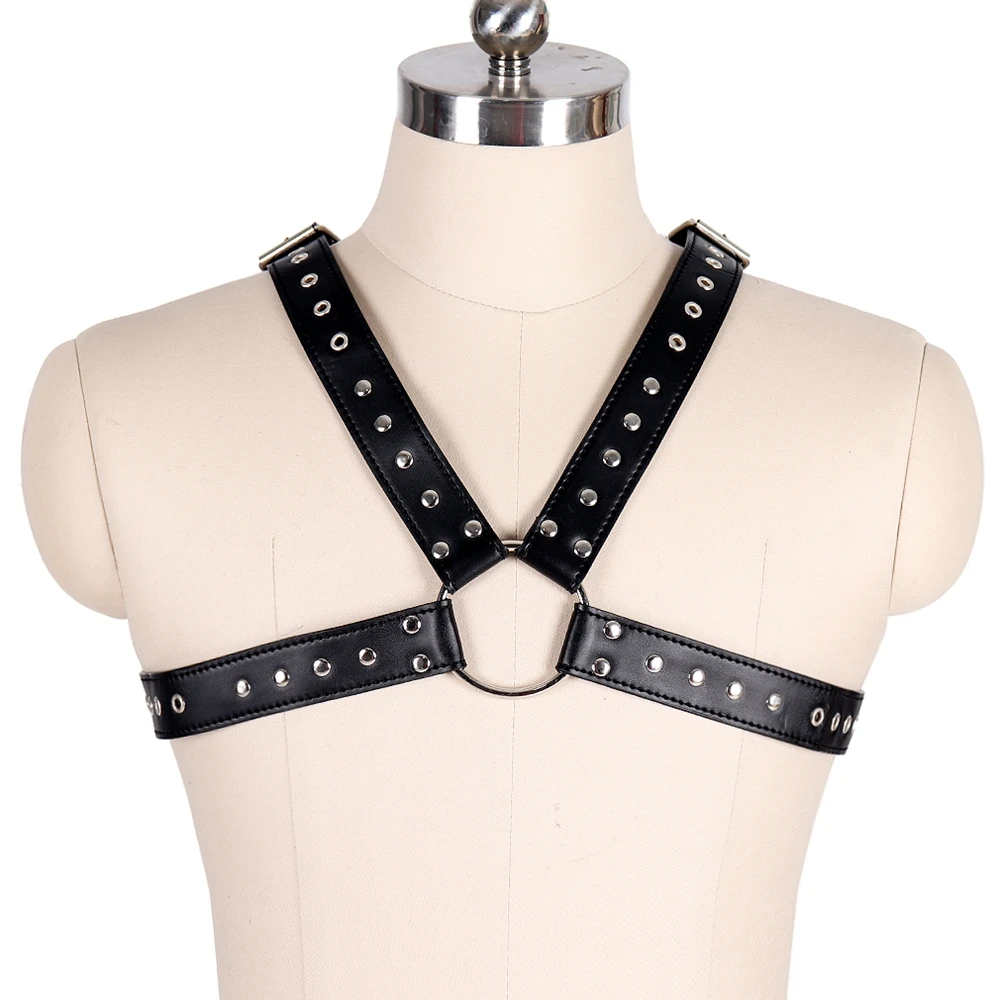 

Body Womens Harness Punk Erotic Bondage Sexy Lingerie Goth Fetish Rave Harajuku Adjust Men Harness Garter Belt Leather Cage Bra