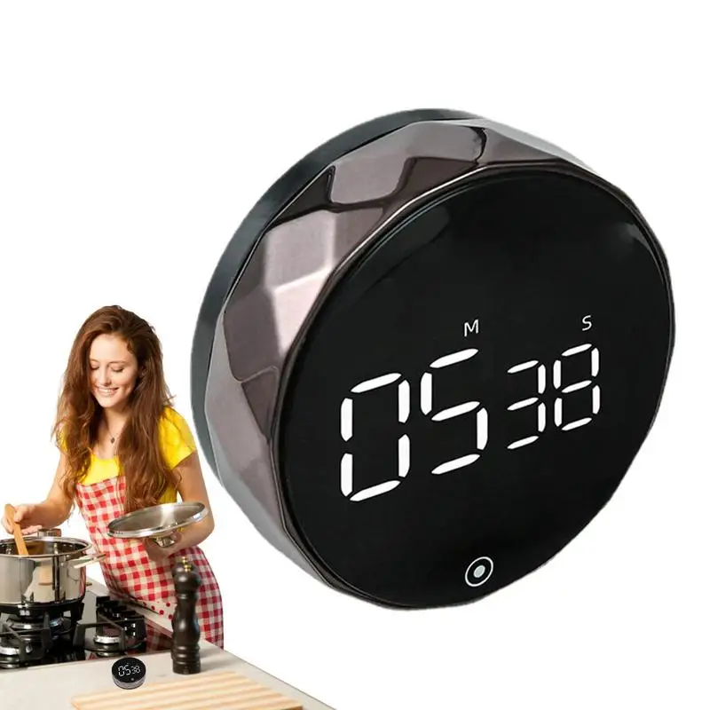 

Multifunction Kitchen Timer Large LED Magnetic Digital Countup For Classroom Cooking Fitness Baking Adjustable Volume Brightness