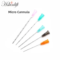 korea micro cannula injection disposable aseptic 18g 21g 22g 23g 25g 27g 30g facial filling nose slight blunt needle